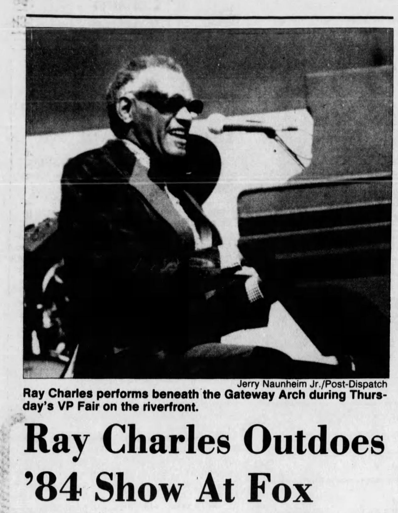 1984: Ray Charles at VP Fair